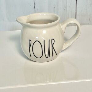 Rae Dunn by Magenta ceramic "POUR" creamer pitcher